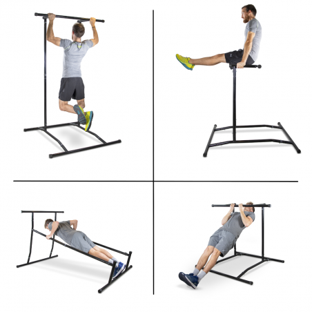 Station de traction portable multifonctions - Musculation et Entraînement - Ajustable et Evolutive - Sac de Transport Inclus Station de traction portable multifonctions - Musculation et Entraînement - Ajustable et Evolutive - Sac de Transport Inclus